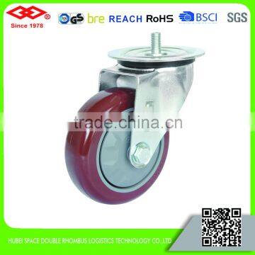 100mm Ball bearing industrial caster wheel with plastic center