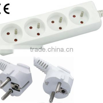 250V French Socket 4 outlets with CE approved