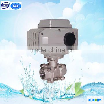 1/2" 3/4" best quality solenoid cf8m stainless steel ball valve with price