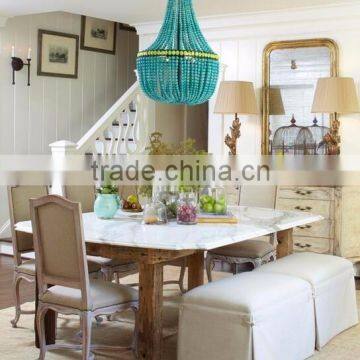 Fashional White Marble Top Dining Table Set photo-3