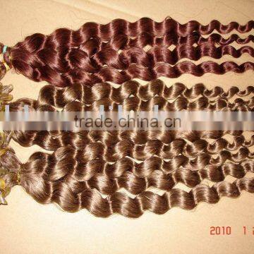 Keratin hair extesnion/prebonded hair/hair extension-U/I shape