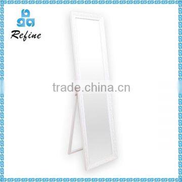 High Quality Unique Simeple Designed Durable White Standing Mirror Wholesale