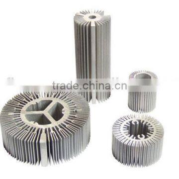 extruded round or square or customized design aluminum profile