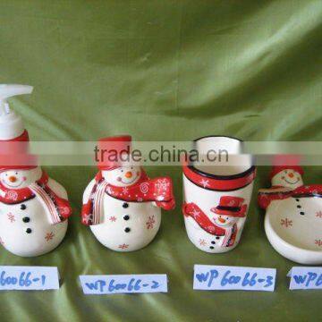 Snowman Bathroom Set