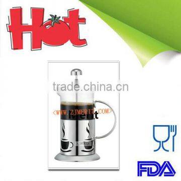 USA Hot Sale coffee plunger Borosilicate glass tea set coffee french press coffee tea maker