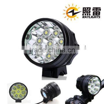 8 x CREE XML XM-L T6 LED 12000LM aluminum led bike light with battery pack