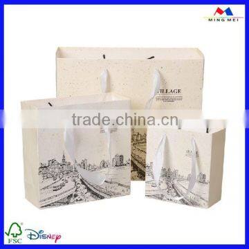 Handmade Scenery Printing Shopping Paper Bag photo-3