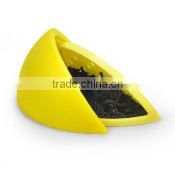 Novelty new design lemon shape silicone tea infuser