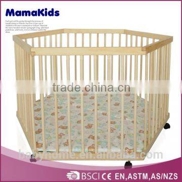 2014 Solid wood foldable baby bed