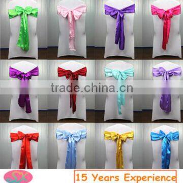 Polyester satin chair sash wedding banquet chair sash