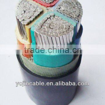 CE ISO IEC GOST certificate 0.6/1KV 4x240mm2 aluminum conductor PVC insulation PVC sheath power cable