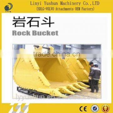 China Mini Wearable Hard Rock Bucket For Excavator, New Excavator Rock Buckets Sale For Hitachi Customized Color