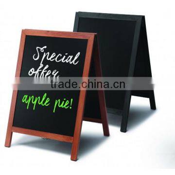 Chalkboard A Frame Pavement Sign JD Natura range - Teak & Black