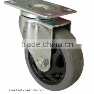 Good Quality Medium Duty PU Funiture Caster And Wheel