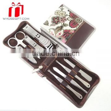 High Quality 8pcs Manicure Set In Diamond Style Case Professional Nail Care Kit