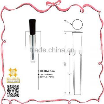 Pen shape black cap screw up 14ml mascara tube