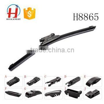 10+1 Multifunctional car hybrid flat wiper blade with 10 adapters