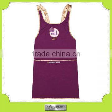 Custom promotional pongee polyester girl apron