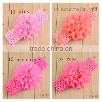 Chiffon Flower With Headband for Girl Hair photo-3