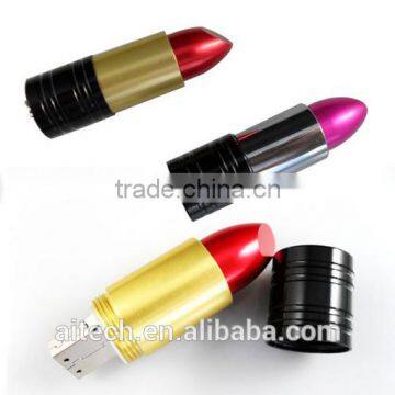 Gifts lipstick shape usb , usb drive lipstick , 2gb 4gb 8gb lipstick usb stick