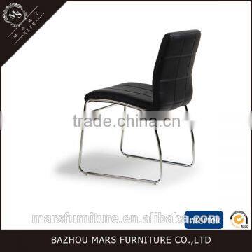 LEATHER AND CHROME FRAME COMBINE DINING CHAIR LDC-043