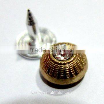 bright rose gold stone rivet for jeans