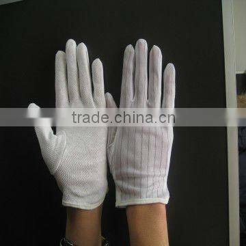 polyester esd glove (used in electronic,micro-electronic field)