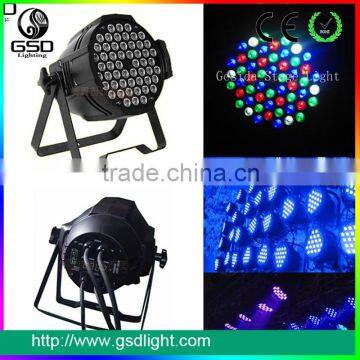 Most Popular 54x3W rgbw par 3in1 led light/par can light price