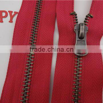 heavy duty metal zippers for garment