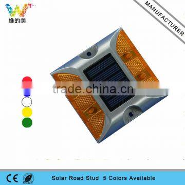 High quality aluminum white flashing led garden light solar road stud