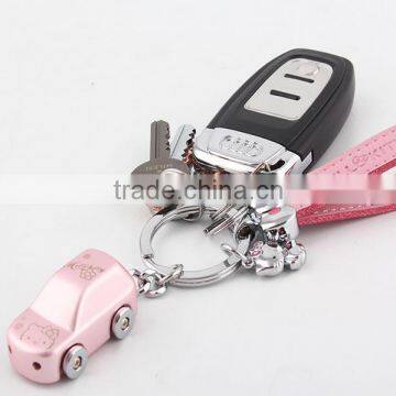 Pink Car Shape Keychains, Customized Car Metal Keychains, Customized Pink Car Shape Metal Keychains Manufacture photo-5