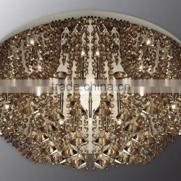 Fancy Design Modern Crystal Lamp G4, Crystal Ceiling Light Chrome Plated