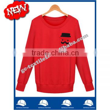 New Lady's embroideried/applique Round Neck Sweater