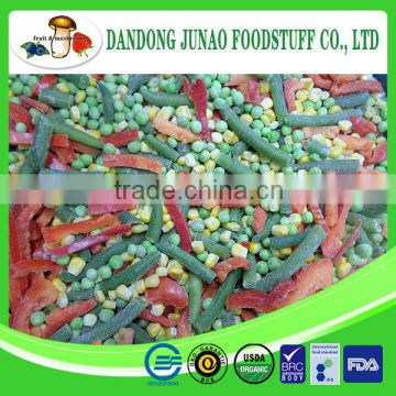 IQF freezing process frozen mix vegetables pepper mixture