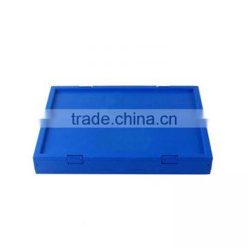 Plastic Turnover Storage Folding Box With Hinged Lid photo-4