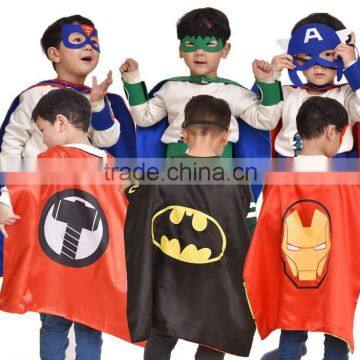 Doule Layer Kids Adult Super Hero Capes photo-2