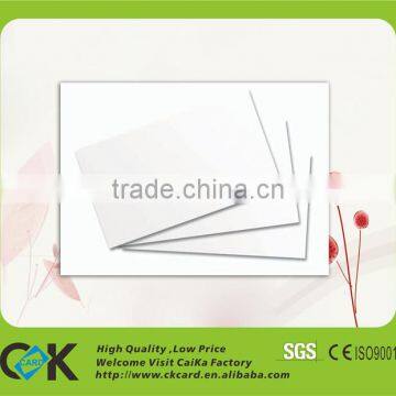 white blank plastic pvc ID card with factory price and fast delivery