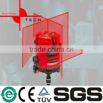 Automatic Damping Compensator Cross Line Laser Spirit Level SY528