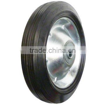 7inch solid rubber wheel with ball bearings for kid's wagon, hand trucks, tool carts