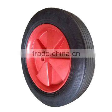 solid rubber wheel 10x1.5 with plastic rim