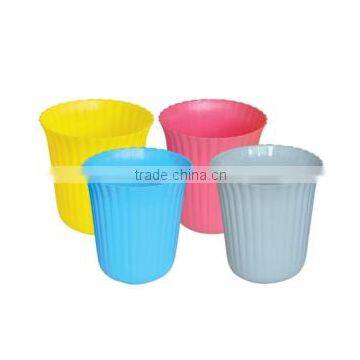 household/office plastic round litter bin without lid