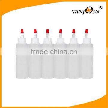 16 oz BPA Free White Plastic Squeeze Condiment Bottles With Red Tip Cap photo-3