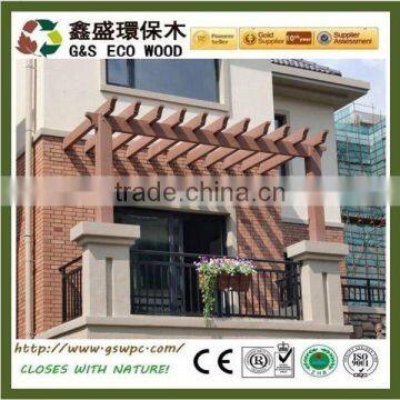 Eco-friendly material rain proof wpc gazebo pagoda pergola cheap price wpc pergola