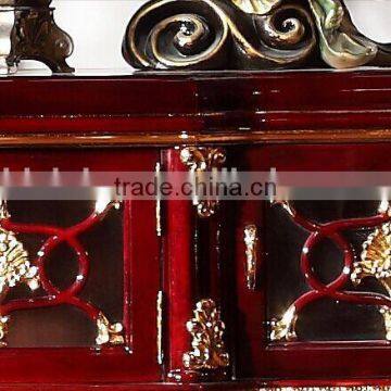 European Fashionable Living Room TV Cabinet, Wood Carved With Gold Leaf TV Stand (BF01-ML037) photo-6