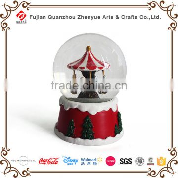 OEM customized resin glass snow globe