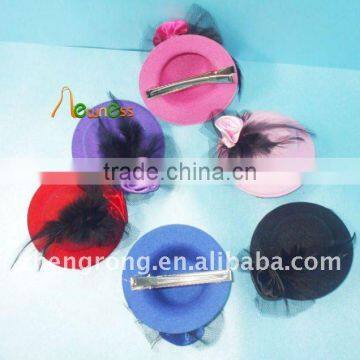 Hot Fashion Hair Accessories Hair Clip Girl's Royal Hair Hat Mix Colour