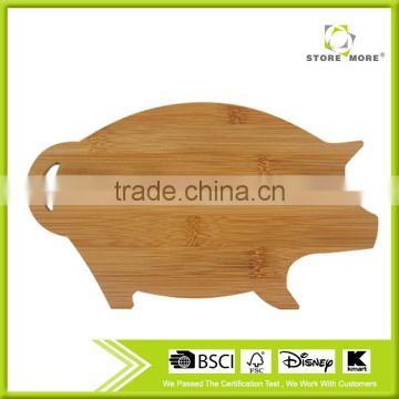 Pig Design Bamboo Cutting Board