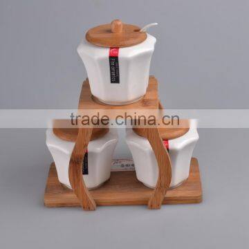 hot sale high quality porcelain canister sets / bronze canisters/3pcs set ceramic tea coffee sugar canister