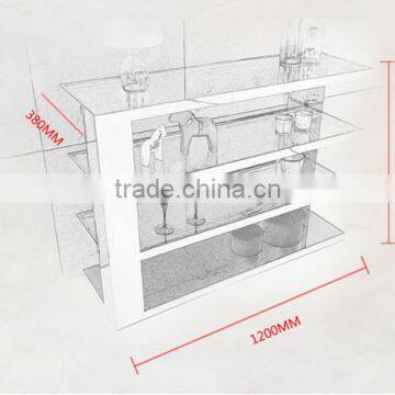2016 Latest Modern Style Functional Tempered Glass Shoe Rack With Stainless Steel Frame For Home Use photo-4