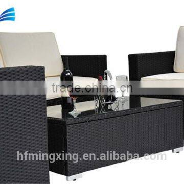 4 Piece Patio Garden Outdoor Reclining Sofa Bed